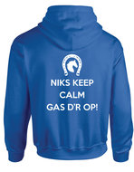 Hoodie Niks keep calm gas d'rop div. kleuren P0010