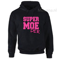 Hoodie supermoeder div.kleuren PH0065