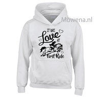 Hoodie Love at first ride div kleuren KH0075