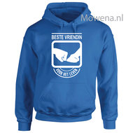 Hoodie vriendin voor het leven voorrkant opdruk div kleuren KH0083