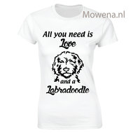 dames shirt labradodoole all you need vk div.kleuren DTD0058