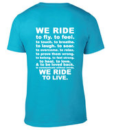 unisex t-shirt we ride div kleuren