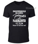 Prinses als paardrijdster unisex voorkant opdruk div kleuren ptu088