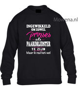 Prinses als paardrijdster sweater 2 kleuren  KH0088