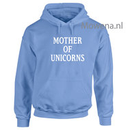 Hoodie Mother of unicorns div.kleuren PH0067