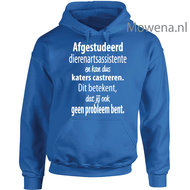 Dierenarts assistente hoodie vk  DA002