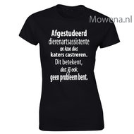 Dierenarts assistente Damesshirt vk div.kleuren DA003