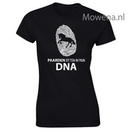 Paarden zitten in myn DNA Dames shirt div.kleuren ptd099