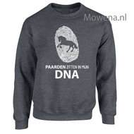 Sweater paarden zitten in myn dna div.kleuren SP099