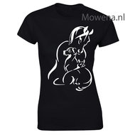 Paard hond Poes Dames shirt div.kleuren ptd102