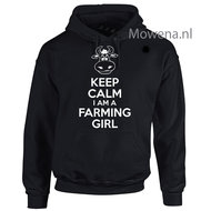 Keep calm farming girl hoodie vk BOER001