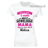 's werelds meest geweldige mama 2 kleuren opdruk LFD020