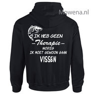 Hoodie geen therapie nodig gaan vissen VH001