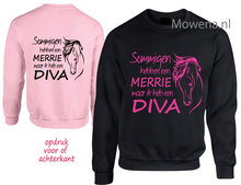 Sweater Sommigen hebben een merrie maar ik een Diva  SP126