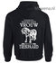 Bepaal zelf het ras hoodie onderschat nooit een vrouw PH0128_