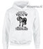 Bepaal zelf het ras hoodie onderschat nooit een vrouw PH0128_