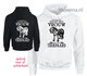 Bepaal zelf het ras hoodie onderschat nooit een vrouw PH0128_