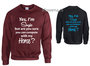 Sweater Yes I am single SP0129_