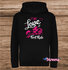 Hoodie Love at first ride 2 kleuren opdruk KH0075_