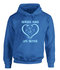 Hoodie opdruk voorkant div kleuren P0018_