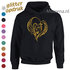 Paardenhoofd met staart Hoodie met glitteropdruk vk div.kleuren PH0063_