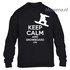 Kids sweater keep calm snowboarden vk opdruk div kleuren KHW0067_