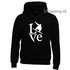 Kids hoodie snowboarder love vk opdruk div kleuren KHW0071_