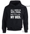 All I need is wifi,food,netflix my bed hoodie LFH020_