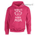 Hoodie  world's best horse mom voor of achterkant opdruk mogelijk PH0113_