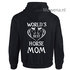 Hoodie  world's best horse mom voor of achterkant opdruk mogelijk PH0113_