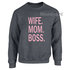 Sweater  Wife. Mom. Boss LFD021_